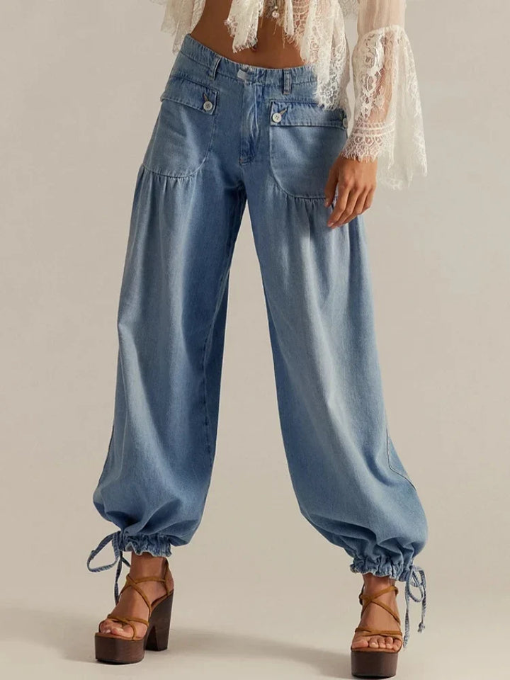 Wyonna Adjustable Cuff Denim Jeans