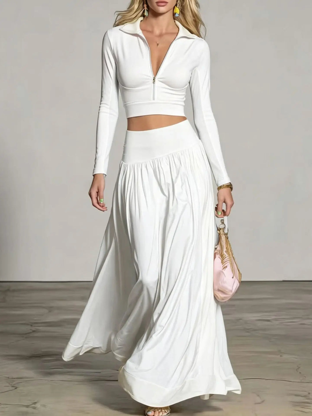 Neoma Relaxed Flowy Skirt Set