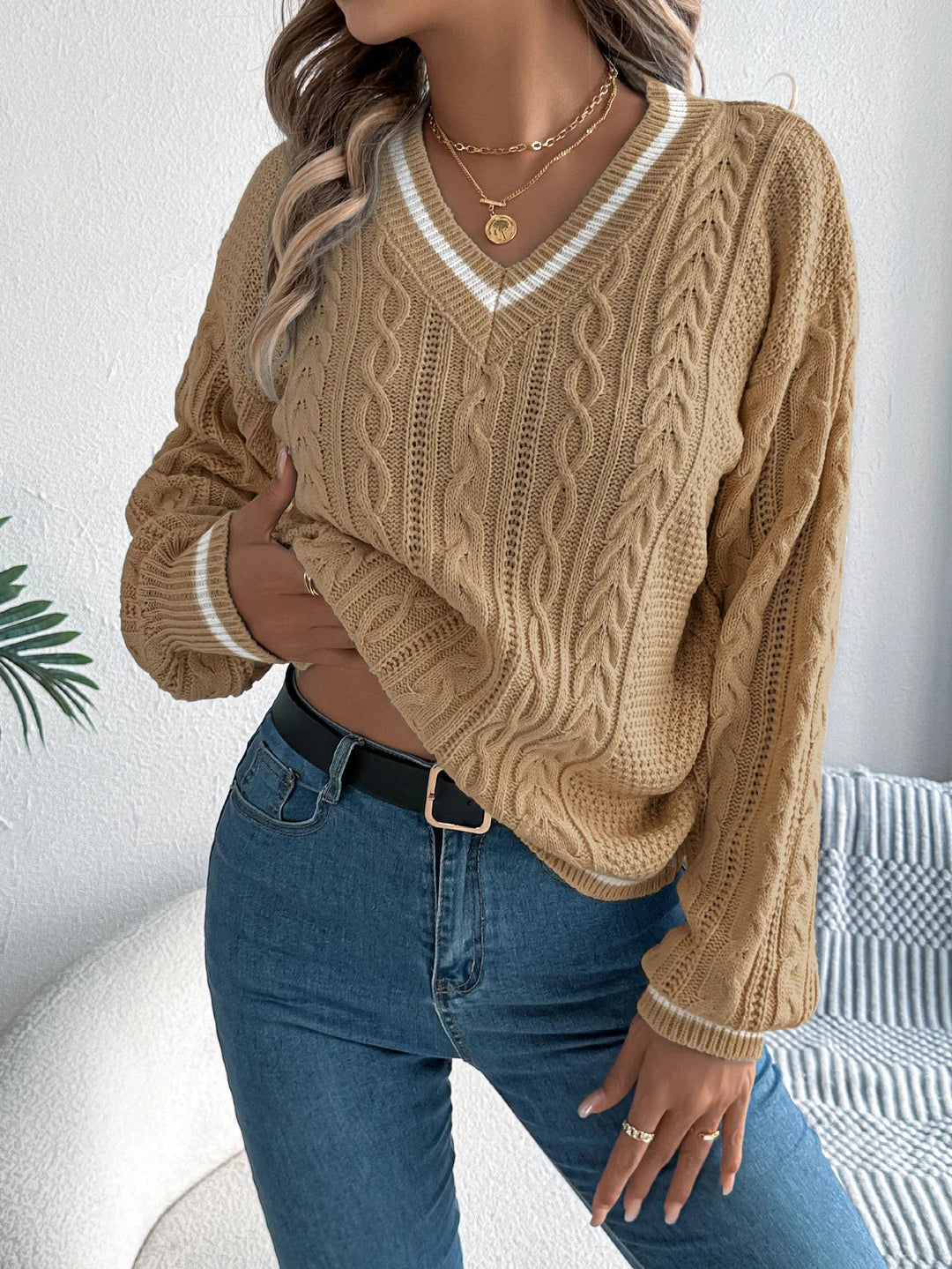 Clara Soft Cable Knit Sweater