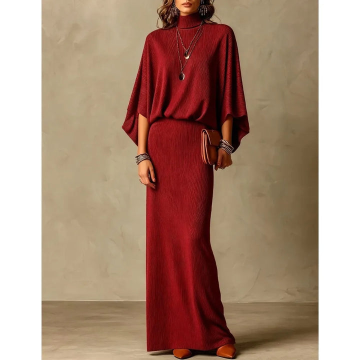 Wilhelmina Ribbed Knit Skirt Set