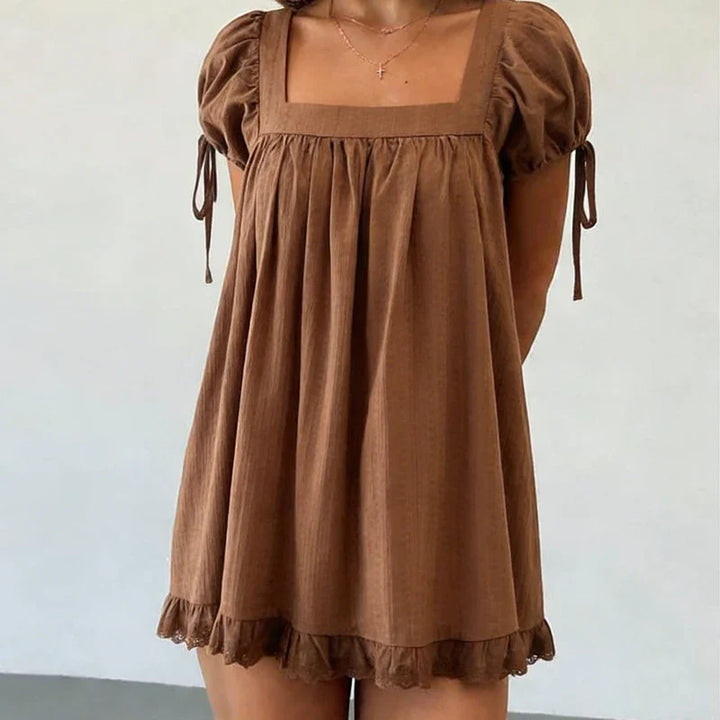 Natalie Square Neck Mini Dress