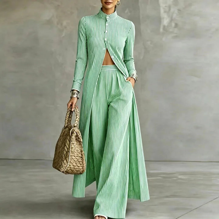 Simone Striped Two Piece Set