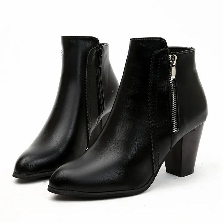 Anuk Leather Ankle Boots