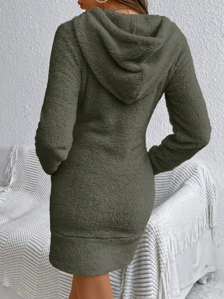 Marisette Hooded Fleece Dress