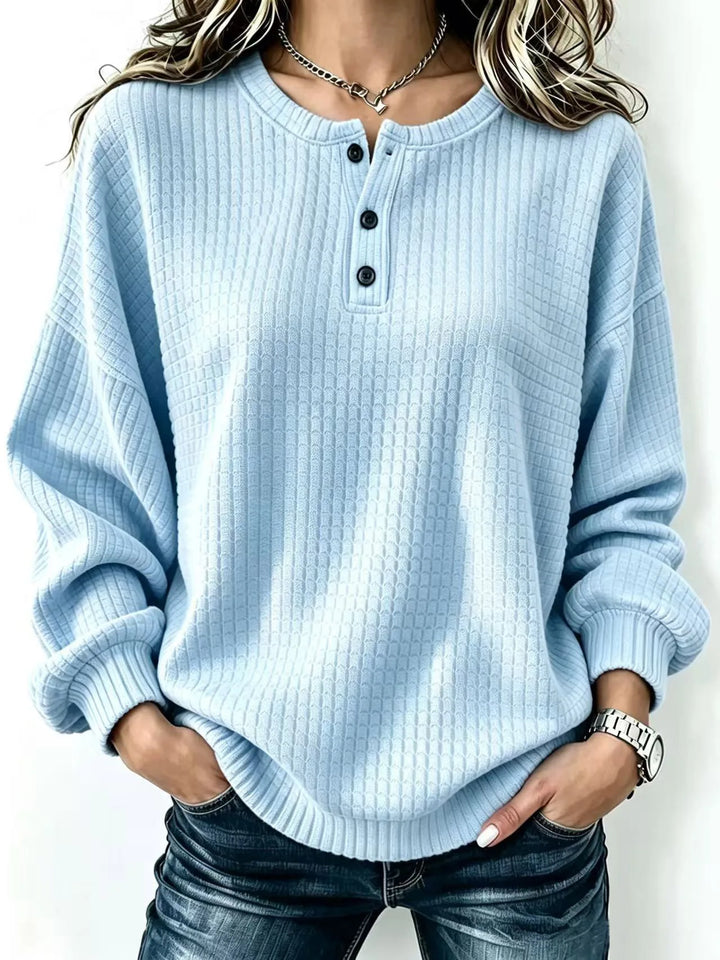 Sasha Waffle Knit Henley