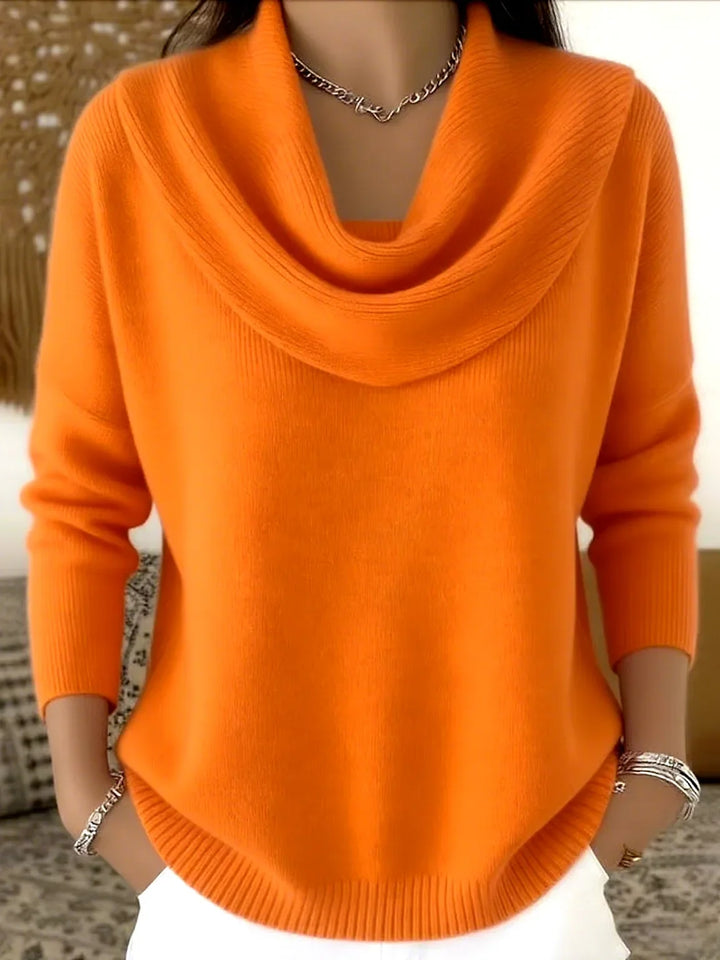 Lacceti Cowl Neck Knit Sweater