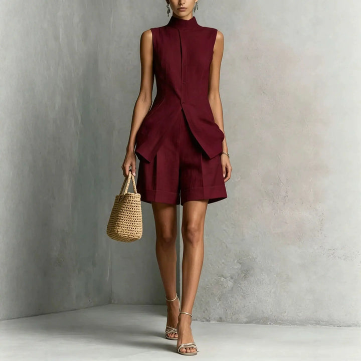 Ottavia Peplum Shorts Set