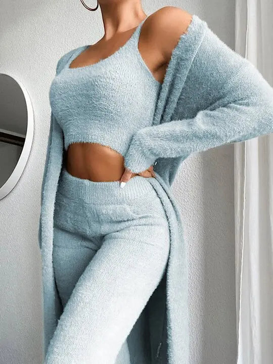 Eliana Cozy Three-Piece Pajama Set