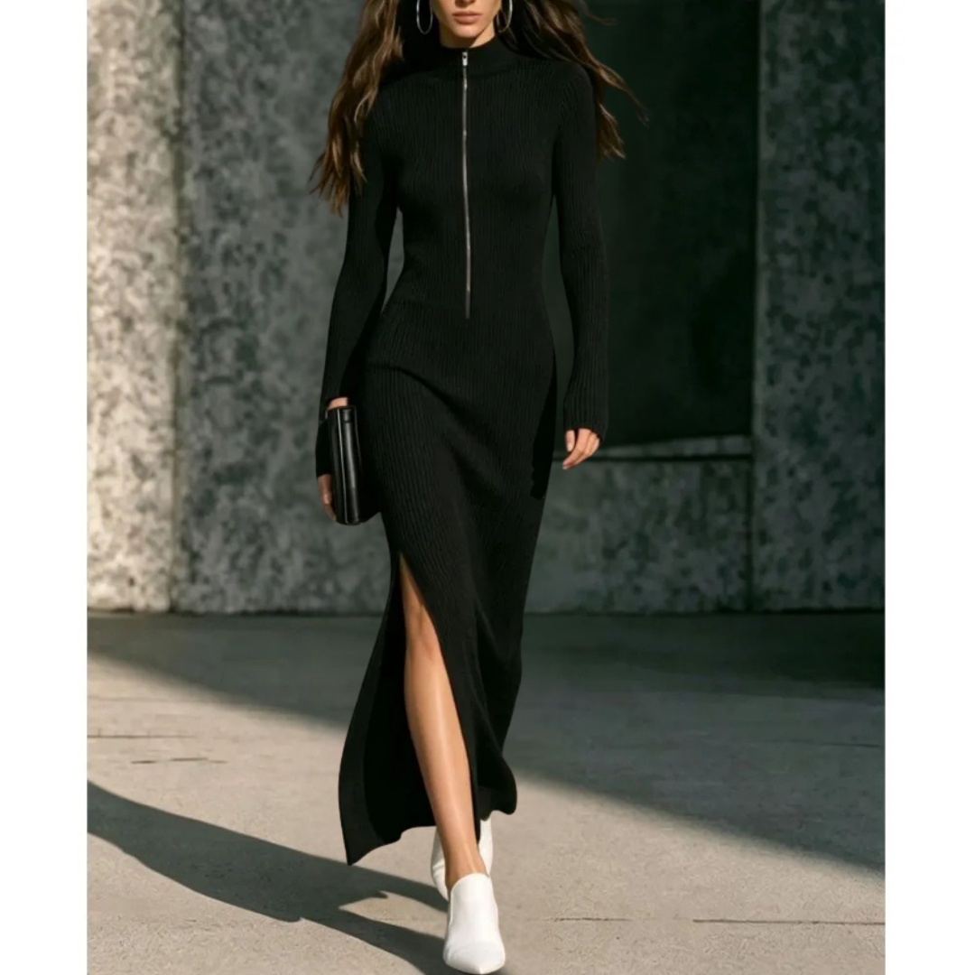 Suzane Ribbed Long Dress