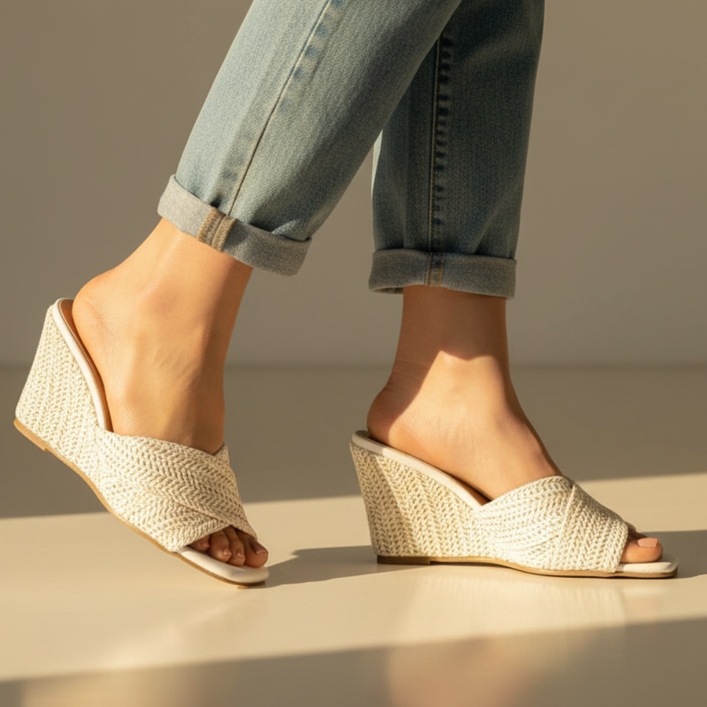 Valencia Raffia Platform Sandals