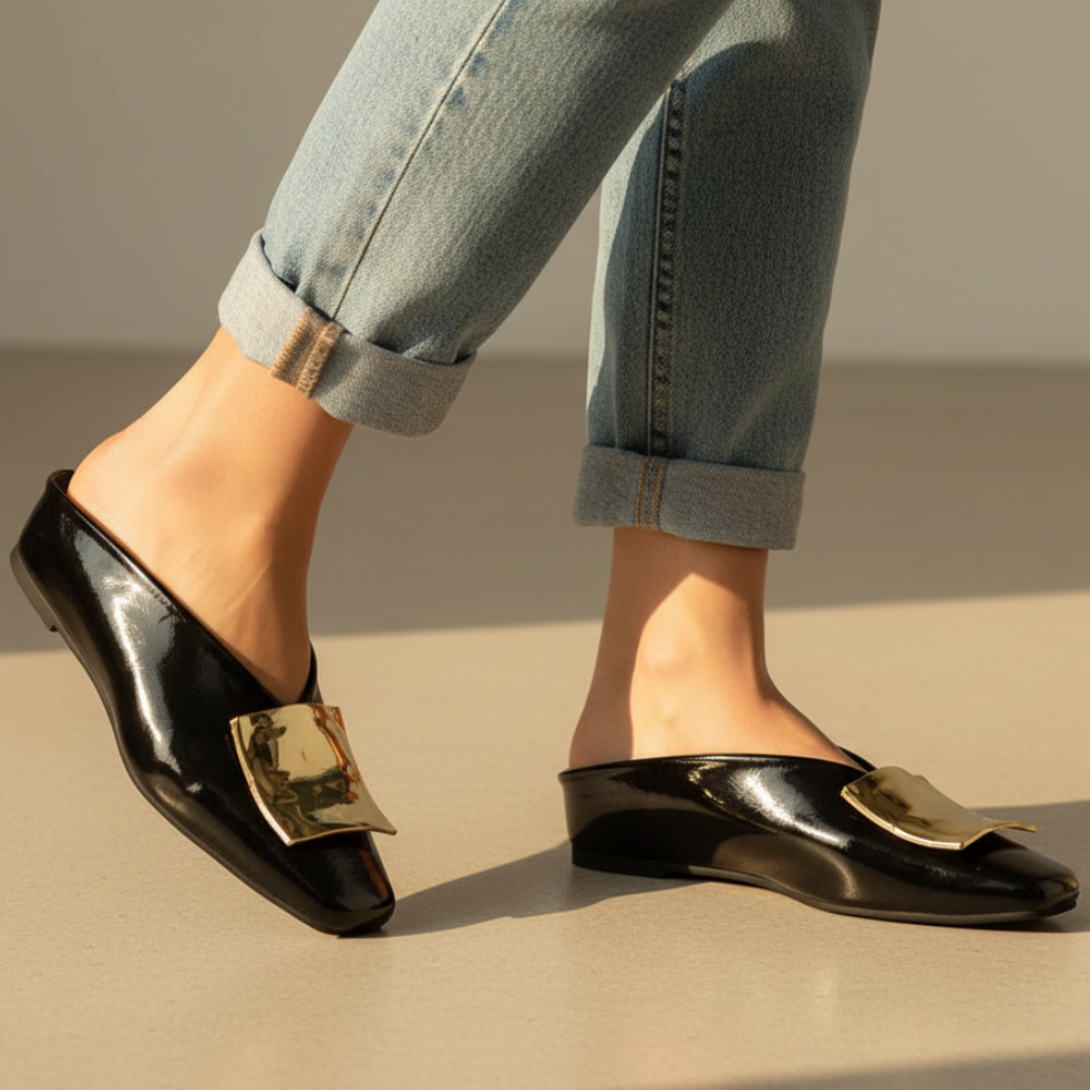 Darlene Square Toe Flats