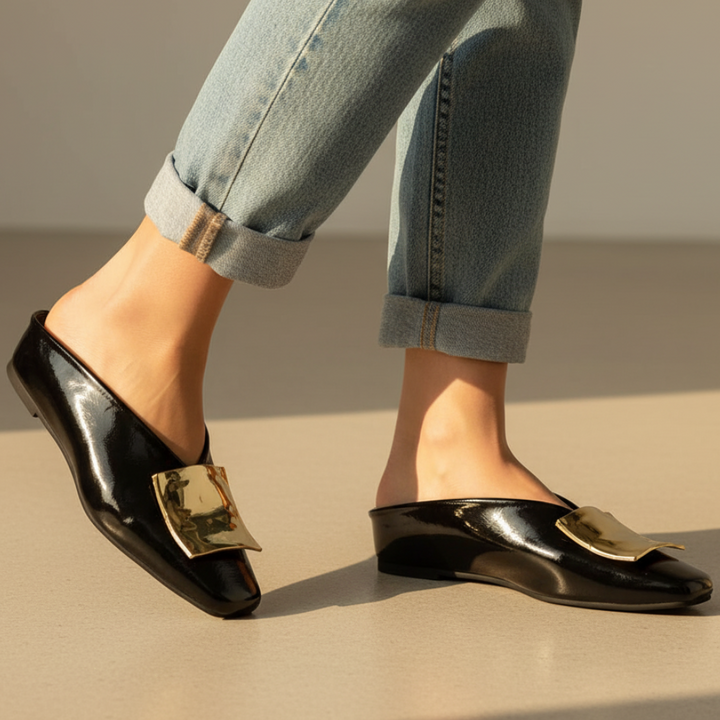 Darlene Square Toe Flats