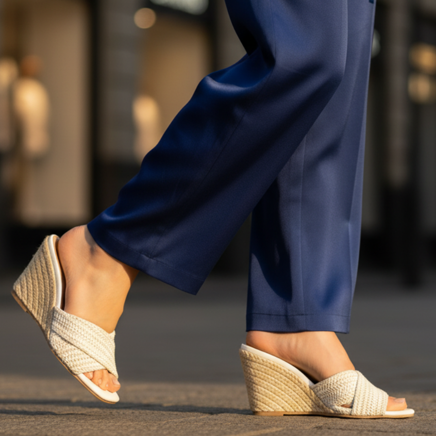 Valencia Raffia Platform Sandals