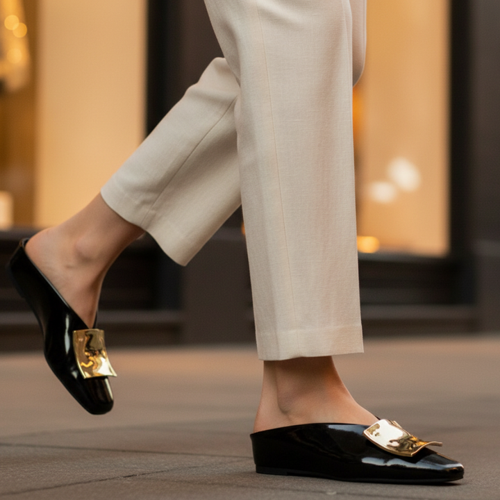 Darlene Square Toe Flats