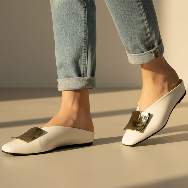 Darlene Square Toe Flats
