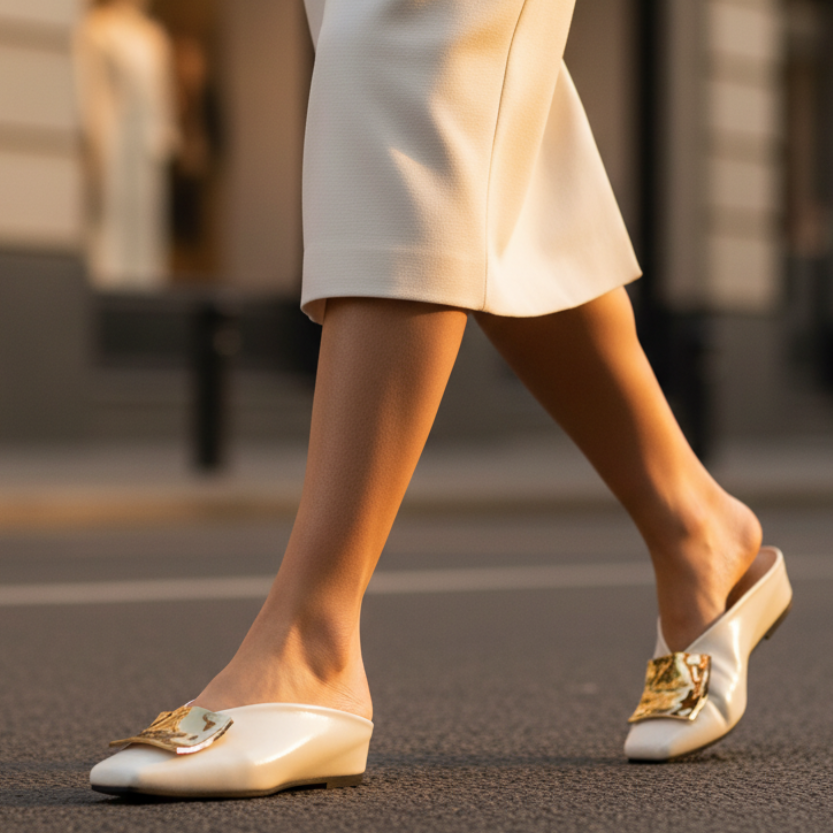 Darlene Square Toe Flats