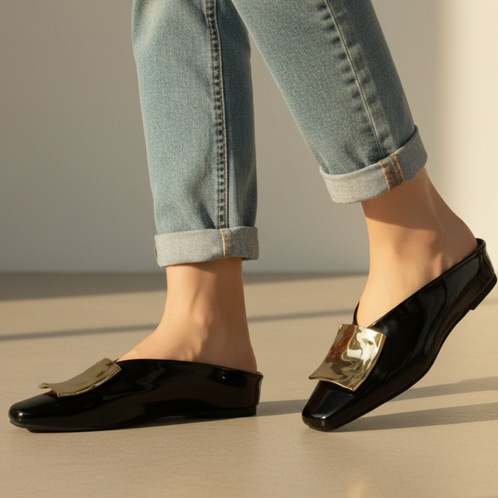 Darlene Square Toe Flats