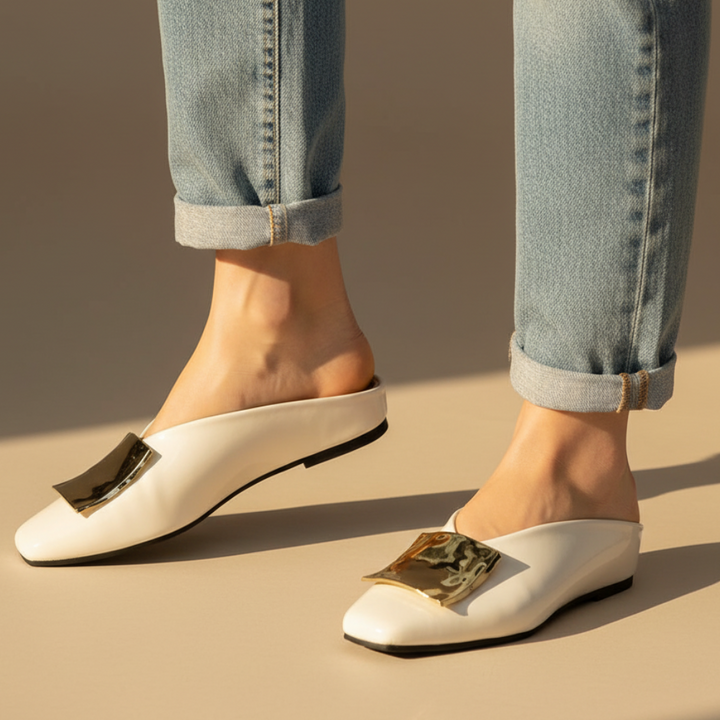 Darlene Square Toe Flats