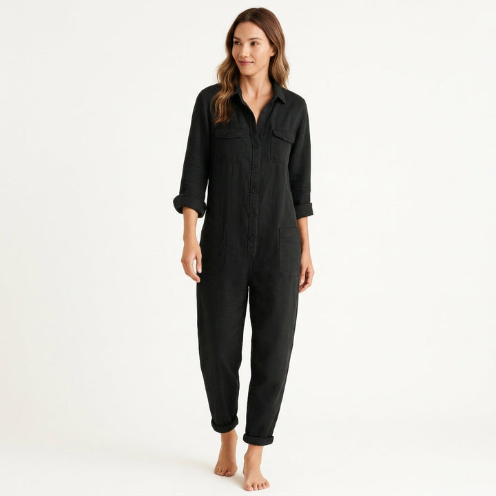 Grazia Jumpsuit with Button Front