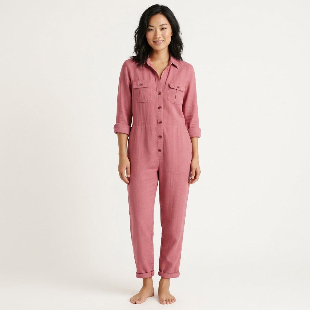 Grazia Jumpsuit with Button Front
