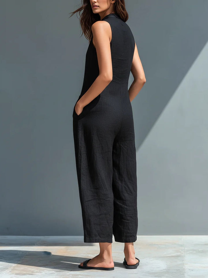 Valerie Sleeveless Loose-fitting Jumpsuit