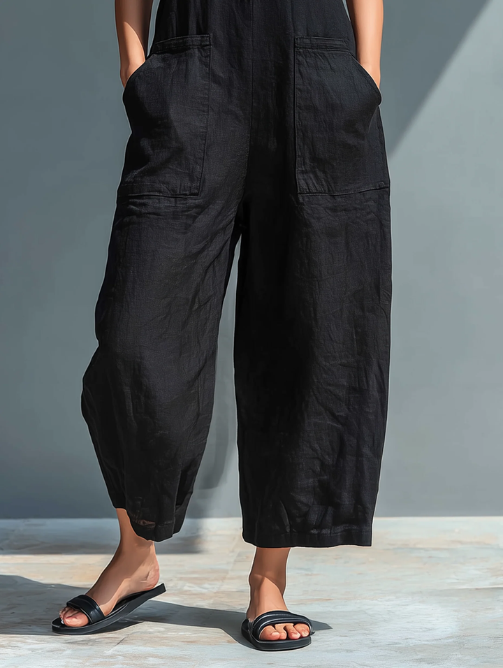 Valerie Sleeveless Loose-fitting Jumpsuit