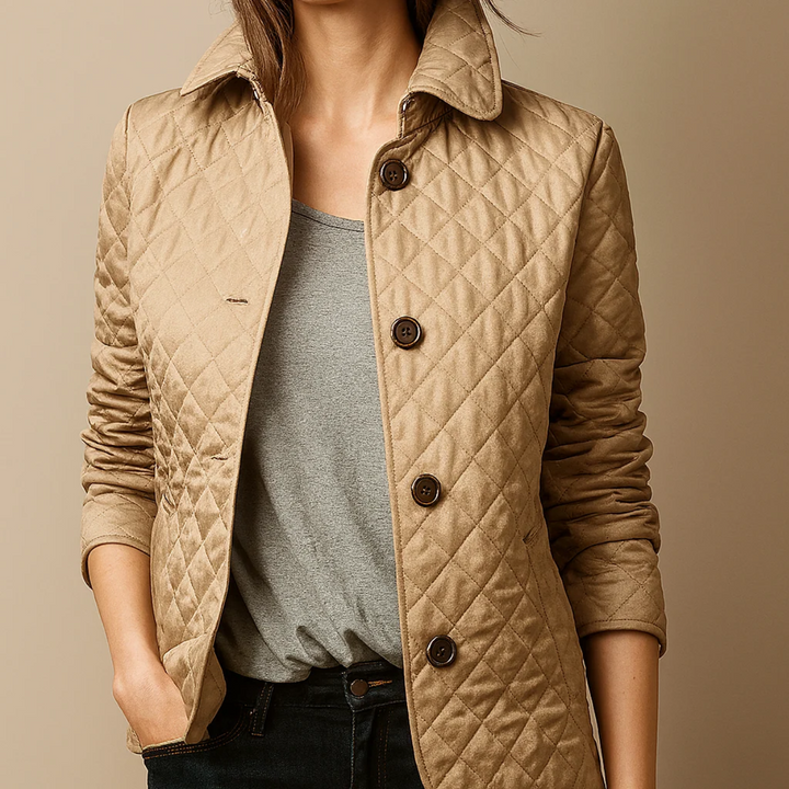 Bettina Quilted Button Jacket