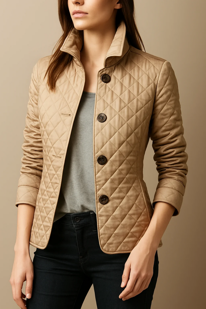 Bettina Quilted Button Jacket