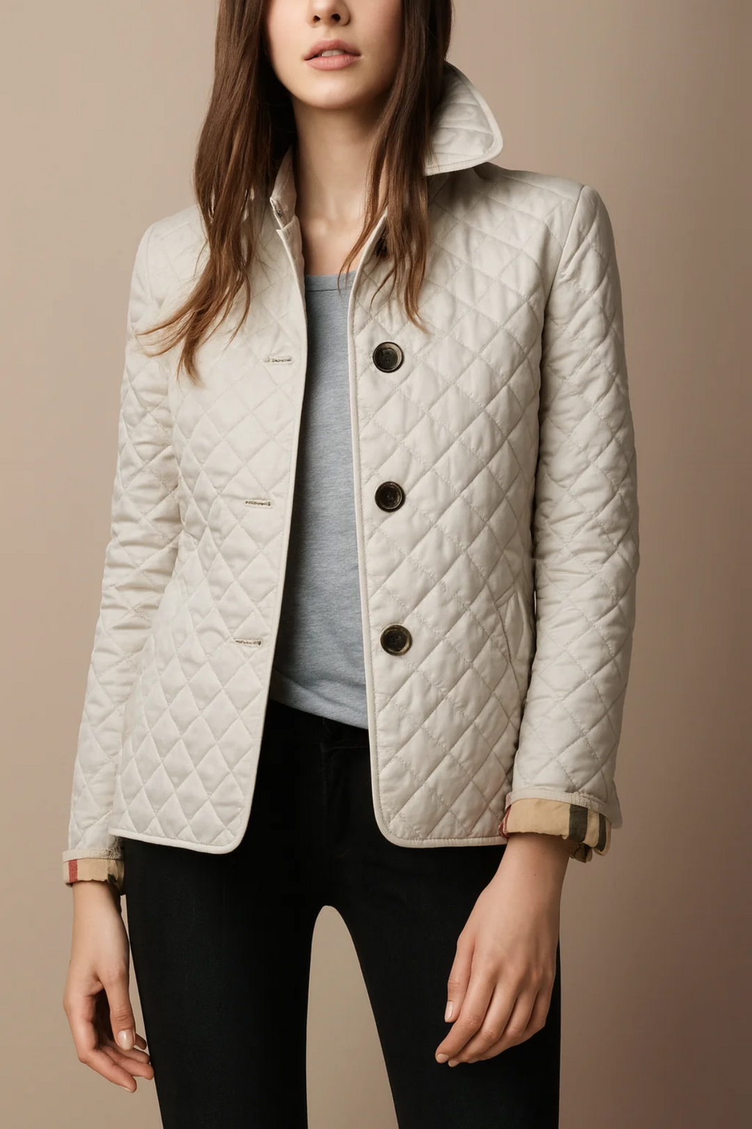 Bettina Quilted Button Jacket