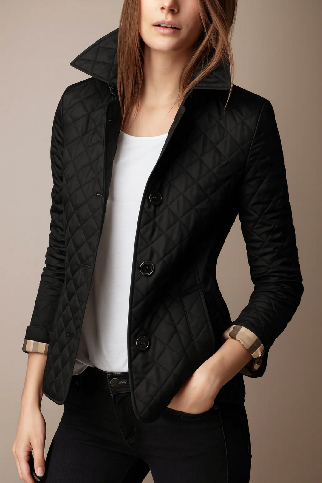Bettina Quilted Button Jacket