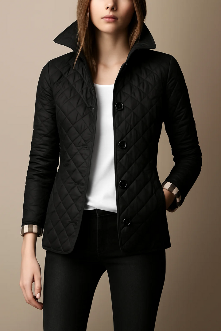 Bettina Quilted Button Jacket