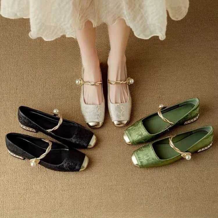 Raphaela Braided Strap Mary Janes