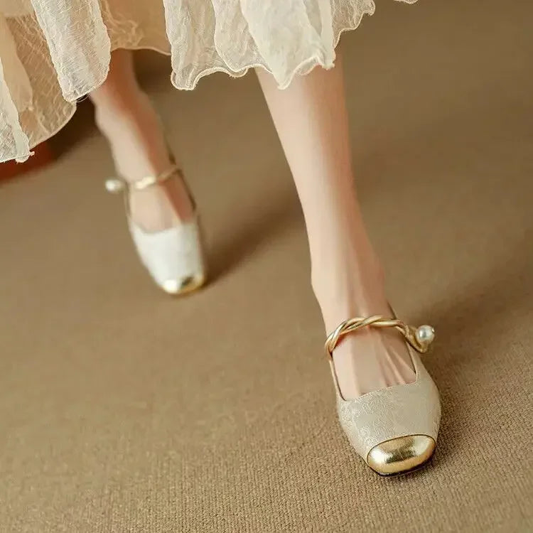 Raphaela Braided Strap Mary Janes