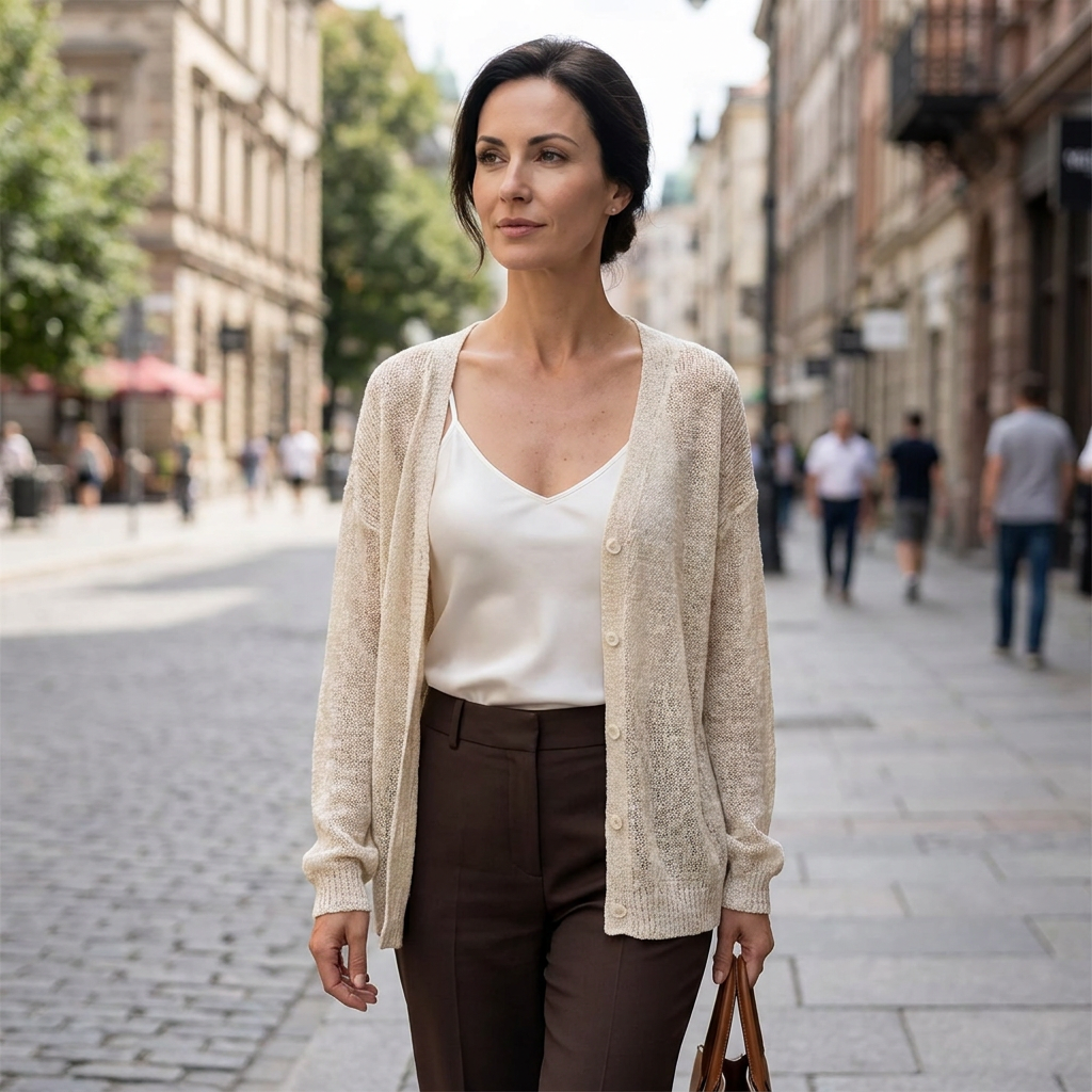 Violette Open Knit Cardigan
