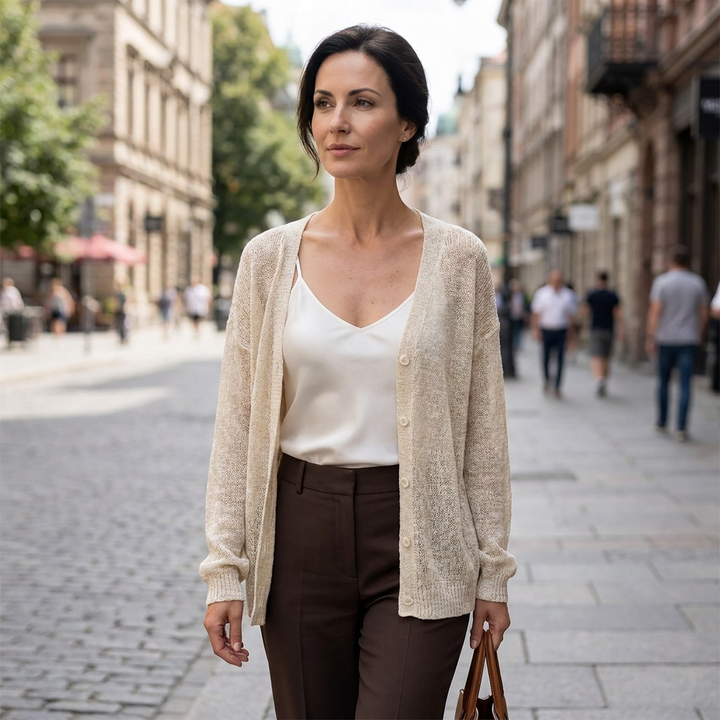 Violette Open Knit Cardigan