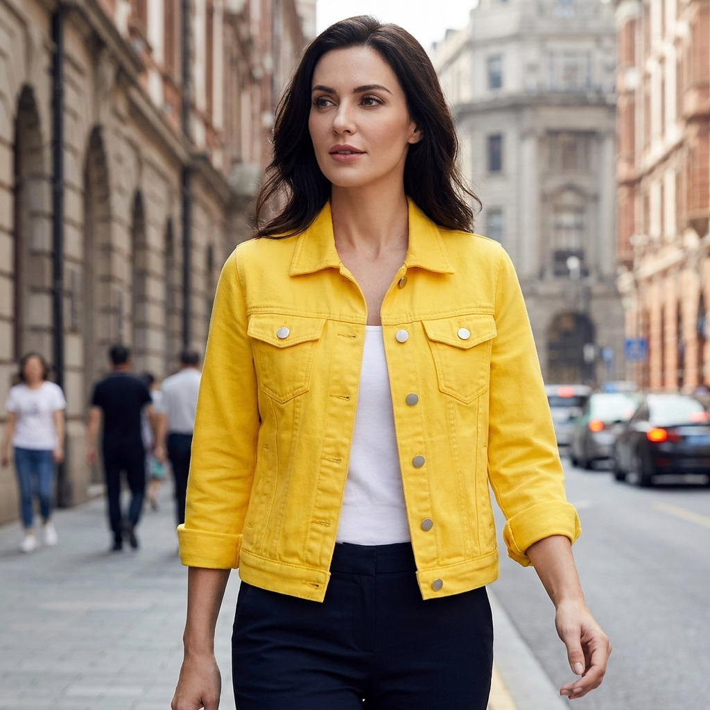 Josephine Cropped Denim Jacket
