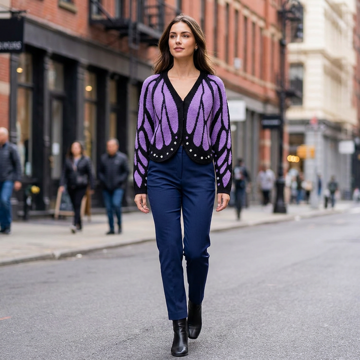 Amore Open Front Butterfly Cardigan