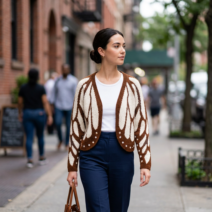 Amore Open Front Butterfly Cardigan