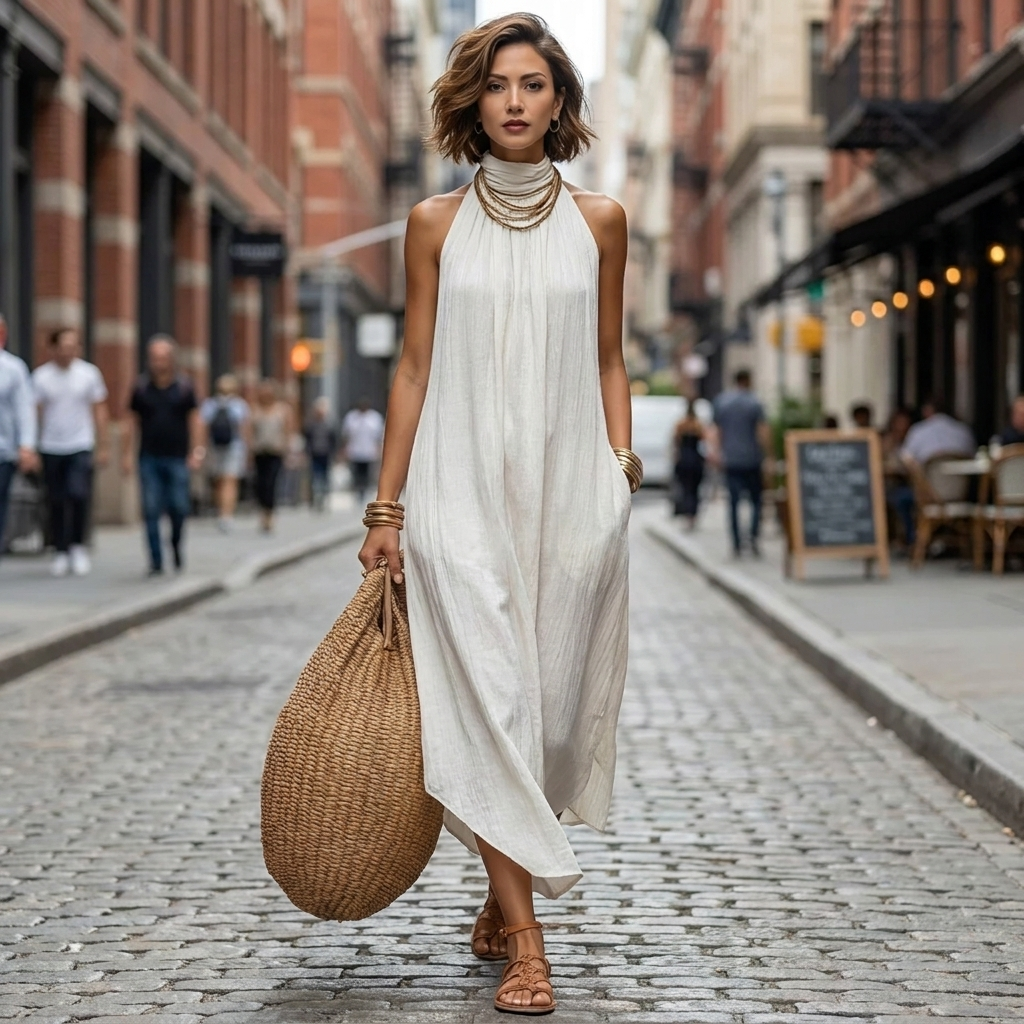 Vionna Relaxed Fit Maxi Dress