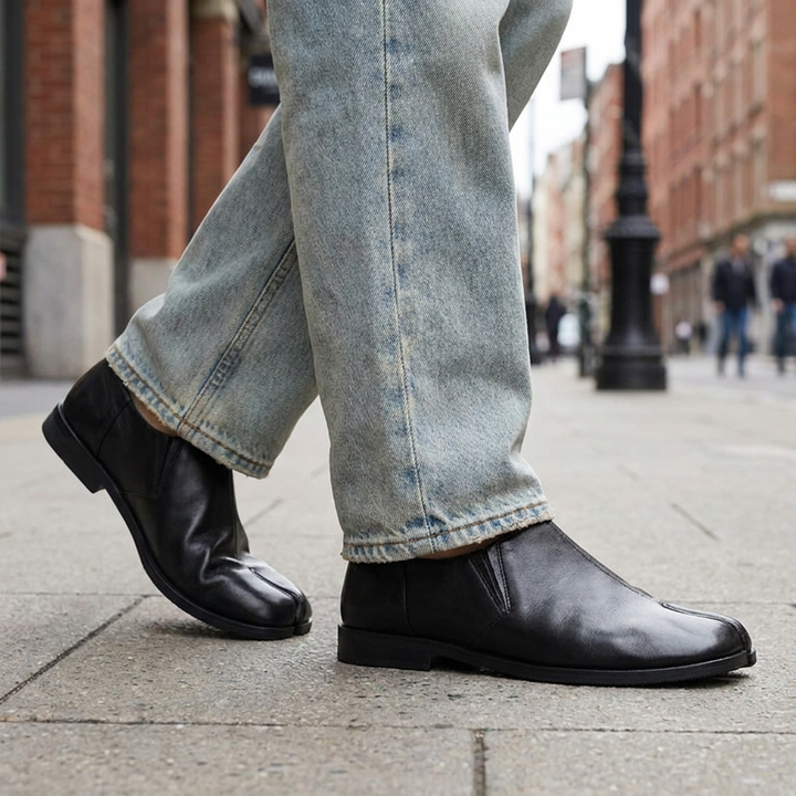 Callum Leather Tabi Loafers