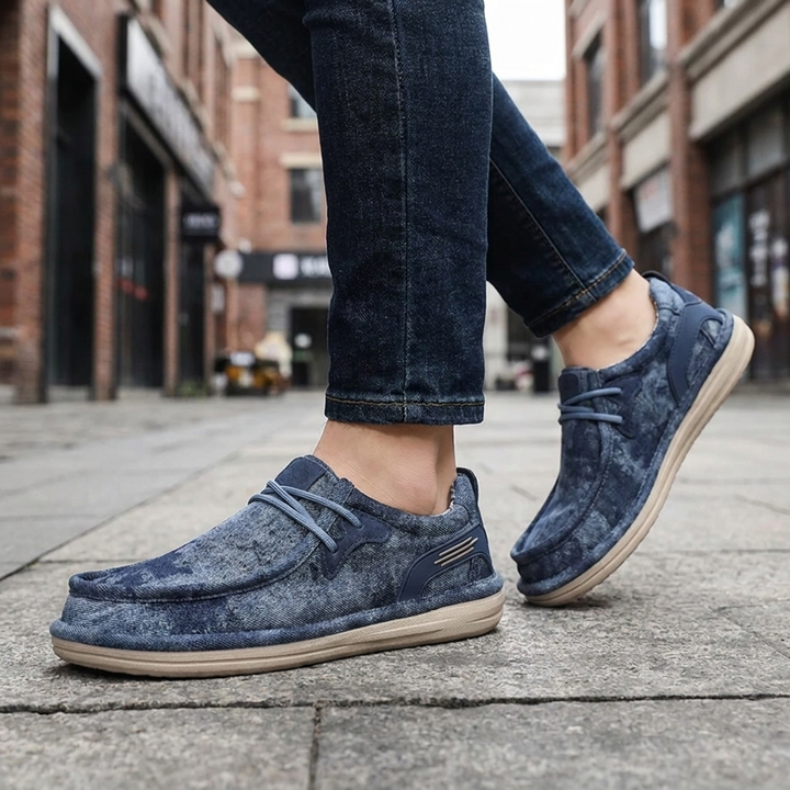 Lusso Washed Canvas Loafers