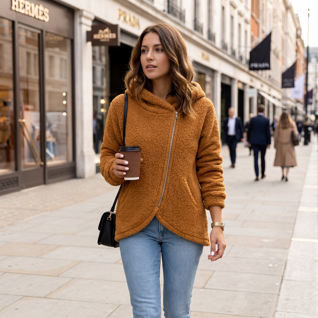 Dania Asymmetric Zip Hoodie