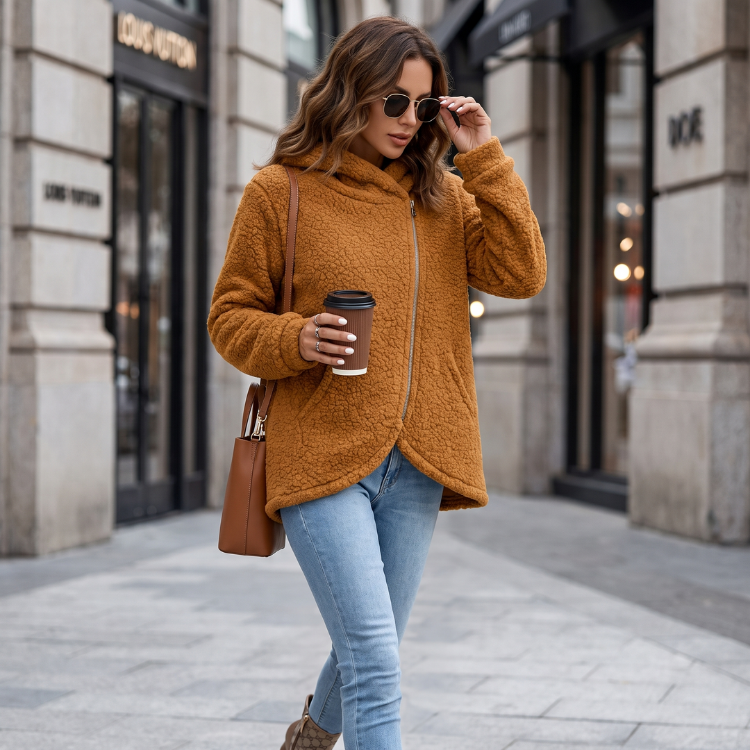 Dania Asymmetric Zip Hoodie