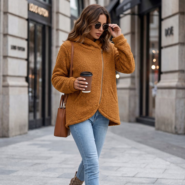 Dania Asymmetric Zip Hoodie