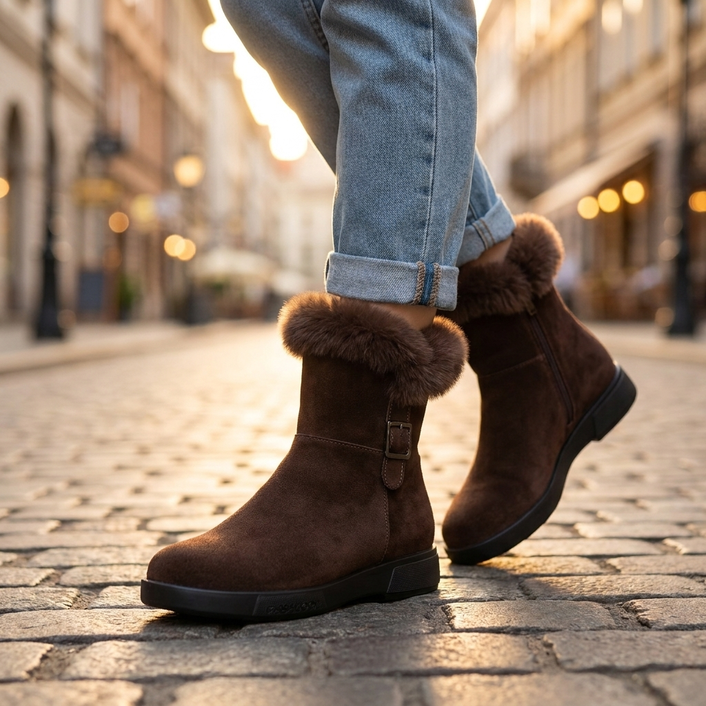 Merisa Fur Ankle Boots