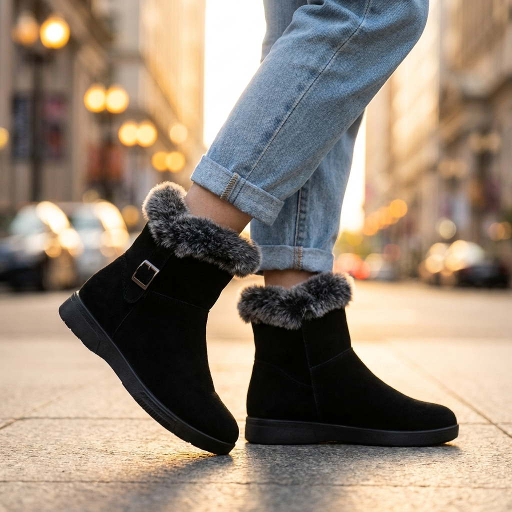 Merisa Fur Ankle Boots