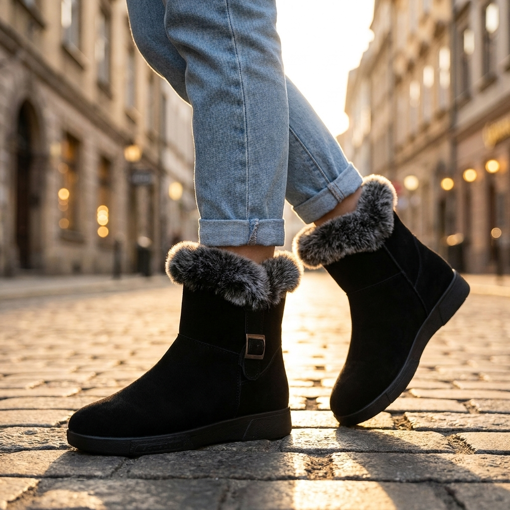 Merisa Fur Ankle Boots