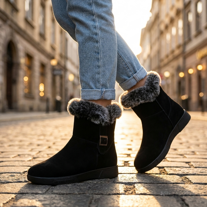 Merisa Fur Ankle Boots