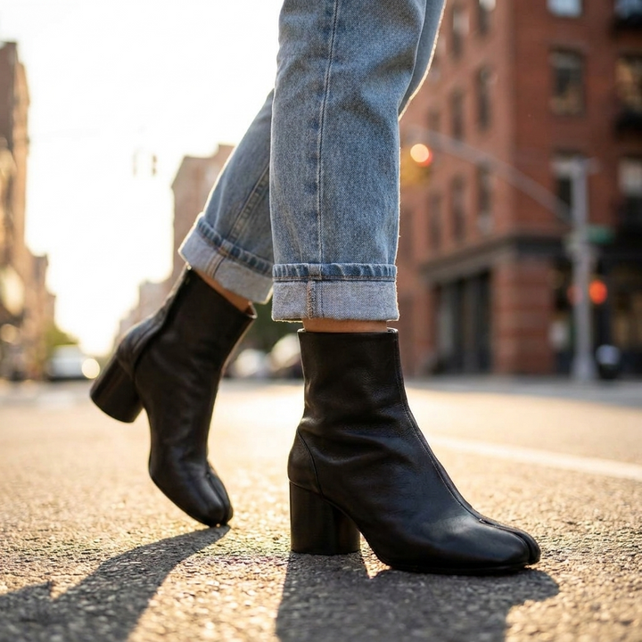 Agnes Split Toe Ankle Boots