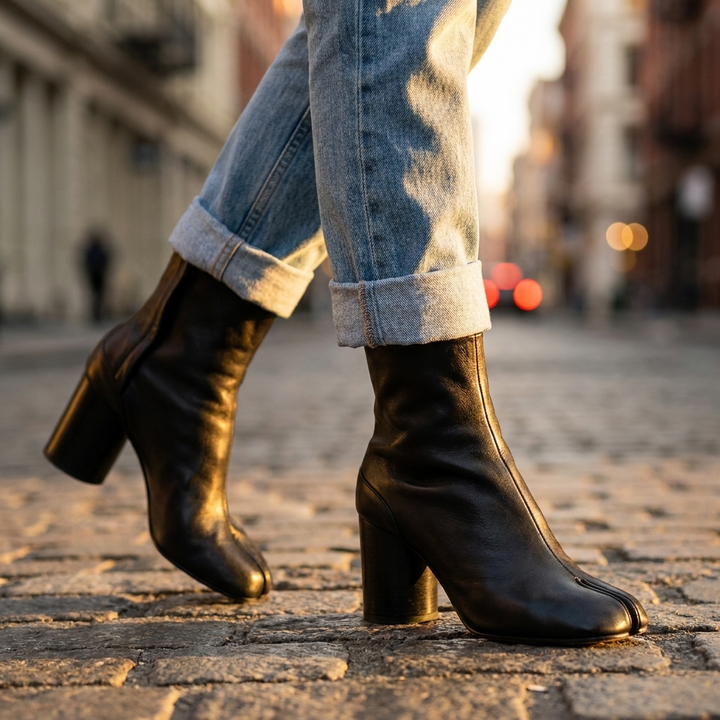 Agnes Split Toe Ankle Boots